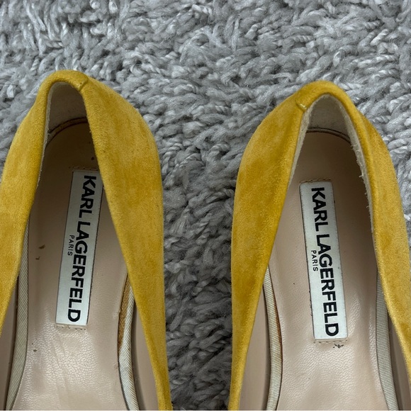 Karl Lagerfeld Yellow and Cream Women's Shoes - Picture 3 of 9